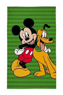 DETEXPOL Detský uterák Mickey a Pluto Bavlna Froté, 50/30 cm