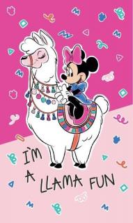 DETEXPOL Dětský uterák Minnie a Lama Bavlna Froté 50/30 cm