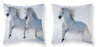 DETEXPOL Obliečka na vankúšik Kone white  Polyester, 40/40 cm