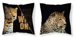 DETEXPOL Obliečka na vankúšik Leopard  Polyester, 40/40 cm