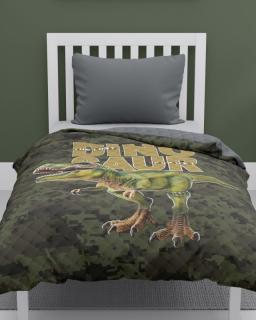 DETEXPOL Prehoz na posteľ Dinosaur Army  Polyester, 170/210 cm