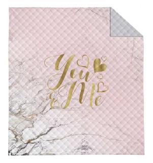 DETEXPOL Prehoz na posteľ Mramor You and Me Polyester, 170/210 cm