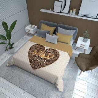 DETEXPOL Prehoz na posteľ Wild Love  Polyester, 170/210 cm