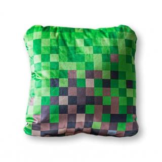 DETEXPOL Tvarovaný mikroplyšový vankúšik Kocky Polyester, 35x35 cm