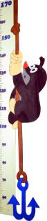 DoDo Meter detský Krtko s kotvou 125x25 cm