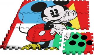 EUROSWAN Podlahové penové puzzle Mickey  Eva, 9 dielikov v tašce 30x30x1 cm