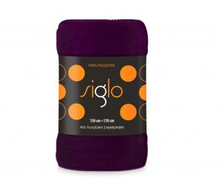 FARO Deka mikroplyš super soft fialová Polyester, 130/170 cm