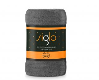 FARO Deka mikroplyš super soft tmavo sivá Polyester, 150/200 cm