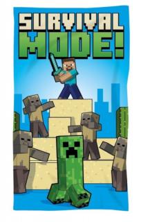 FARO MICRO Osuška Minecraft Survival Mode Polyester, 70/140 cm