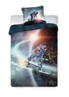 FARO Obliečky Vesmír kozmonaut Bavlna, 140/200, 70/90 cm
