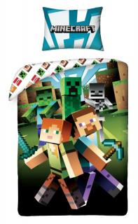 HALANTEX Obliečky Minecraft zombie Bavlna, 140/200, 70/90 cm