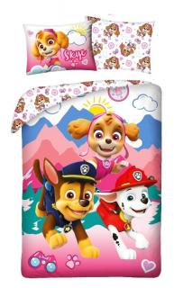HALANTEX Obliečky Paw Patrol pink Bavlna, 140/200, 70/90 cm