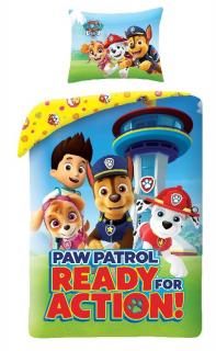 HALANTEX Obliečky Paw Patrol Ready Bavlna, 140/200, 70/90 cm