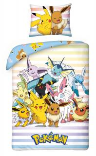 HALANTEX Obliečky Pokémon partia Bavlna, 140/200, 70/90 cm
