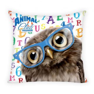 HALANTEX Vankúšik Animal Club Sova Polyester 40x40 cm
