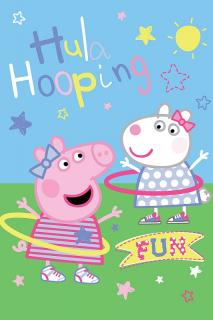 JERRY FABRICS Fleece deka Peppa Pig Polyester 100/150 cm