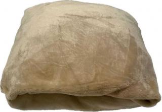 JERRY FABRICS Mikroplyšová plachta béžová  Polyester, 90/200 cm