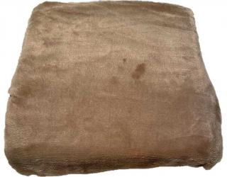 JERRY FABRICS Mikroplyšová plachta pieskovo hnedá  Polyester, 90/200 cm