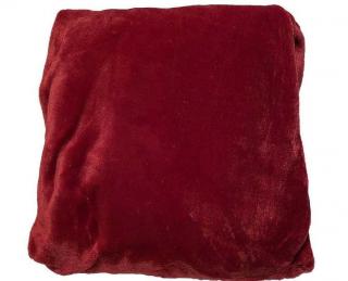JERRY FABRICS Mikroplyšová plachta vínová  Polyester, 90/200 cm