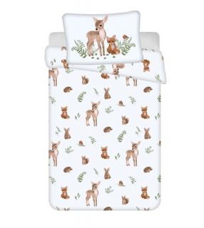 JERRY FABRICS Obliečky do postieľky Lesné zvieratká Bavlna, 100/135, 40/60 cm