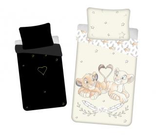 JERRY FABRICS Obliečky Leví Kráľ Best friends svietiace Bavlna, 140/200, 70/90 cm