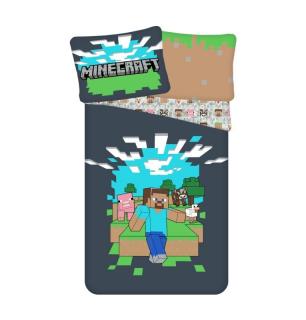 JERRY FABRICS Obliečky Minecraft Adventure Bavlna, 140/200, 70/90 cm