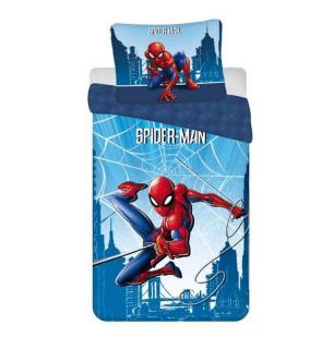 JERRY FABRICS Obliečky Spiderman Blue city Bavlna, 140/200, 70/90 cm