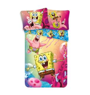 JERRY FABRICS Obliečky SpongeBob Bavlna 140/200, 70/90 cm