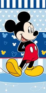 JERRY FABRICS Osuška Mickey Blue Bavlna Froté, 70/140 cm