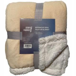 JERRY FABRICS Plyšová deka s baránkom Svetlo béžová  Polyester, 150/200 cm