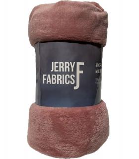 JERRY FABRICS Plyšová deka Staroružová super soft  Polyester, 150/200 cm