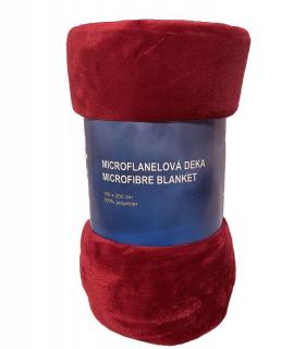 JERRY FABRICS Plyšová deka super soft Vínová  Polyester, 150/200 cm