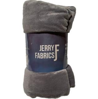 JERRY FABRICS Plyšová deka Tmavosivá super soft  Polyester, 150/200 cm