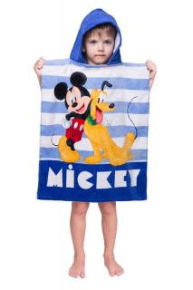 JERRY FABRICS Pončo Mickey stripe Bavlna Froté, 50/115 cm