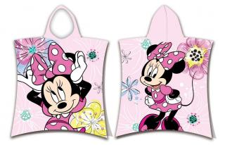 JERRY FABRICS Pončo Minnie Pink bow Bavlna Froté, 50/115 cm