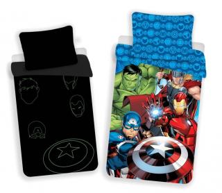 JERRY FABRICS Svietiace obliečky Avengers 02 Bavlna, 140/200, 70/90 cm