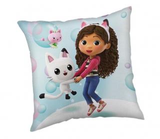 JERRY FABRICS Vankúšik Gábinin kúzelný domček Bubbles  Polyester, 40/40 cm