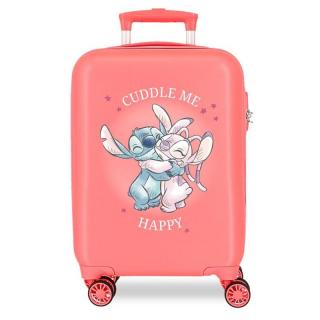 JOUMMABAGS ABS Cestovný kufor Lilo and Stitch cuddle me coral ABS plast, 28,4 l, 50x33x20 cm