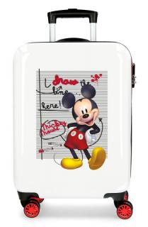 JOUMMABAGS ABS Cestovný kufor Mickey Draw the Line ABS plast, 55x38x20 cm 34 l