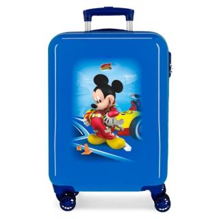 JOUMMABAGS ABS Cestovný kufor Mickey Lets Roll blue  ABS plast, 55x34x20 cm, objem 33 l