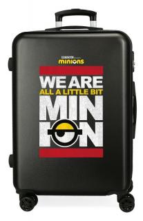JOUMMABAGS ABS Cestovný kufor Mimoni We Are Minion Black  ABS plast, 70 l