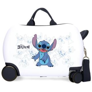 JOUMMABAGS Detský kufrík na kolieskach Lilo and Stitch Happy white ABS plast, 24,6 l, 45x31x20 cm