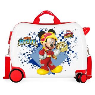 JOUMMABAGS Detský kufrík na kolieskach Mickey Joy white MAXI ABS plast, 50x38x20 cm, 34 l