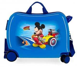 JOUMMABAGS Detský kufrík na kolieskach Mickey Lets Roll blue MAXI ABS plast, 50x38x20 cm, 34 l