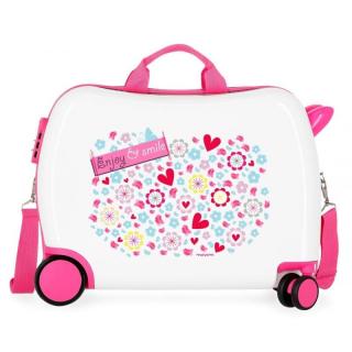 JOUMMABAGS Detský kufrík na kolieskach MOVOM Enjoy Smile MAXI ABS plast, 50x38x20 cm, 34 l