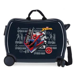 JOUMMABAGS Detský kufrík na kolieskach Spiderman Navy MAXI ABS plast, 50x38x20 cm, 34 l