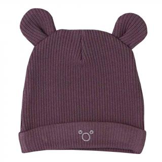 KOALA Dojčenská čiapočka Pure purple bavlna,/elastan 80 (9-12m)