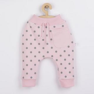 KOALA Dojčenské tepláčky Dots ružová Bavlna/Elastan 80 (9-12m)