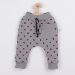 KOALA Dojčenské tepláčky Dots sivá Bavlna/Elastan 74 (6-9m)