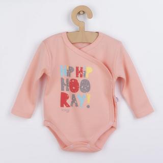 KOALA Kojenecké celorozepínací body Koala Hip-Hip růžové 100% bavlna 62 (3-6m)